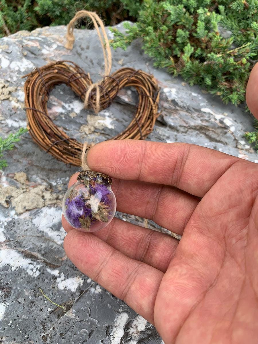 Love Heart Wreath Witch Bells for Door Knob, Handmade Witchcraft Amulet for Home Protection, Witch Bells for Halloween, Gift for Witches