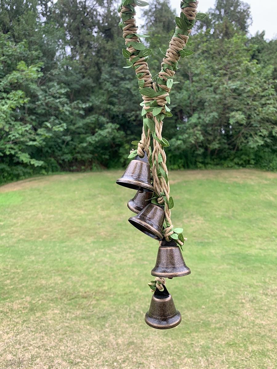 5 Brass Bells, Witch Bells, Door Bells, Spiritual Protection, Home Protection, Protection Charm, Altar Kitchen Supplies, Ward Gifts
