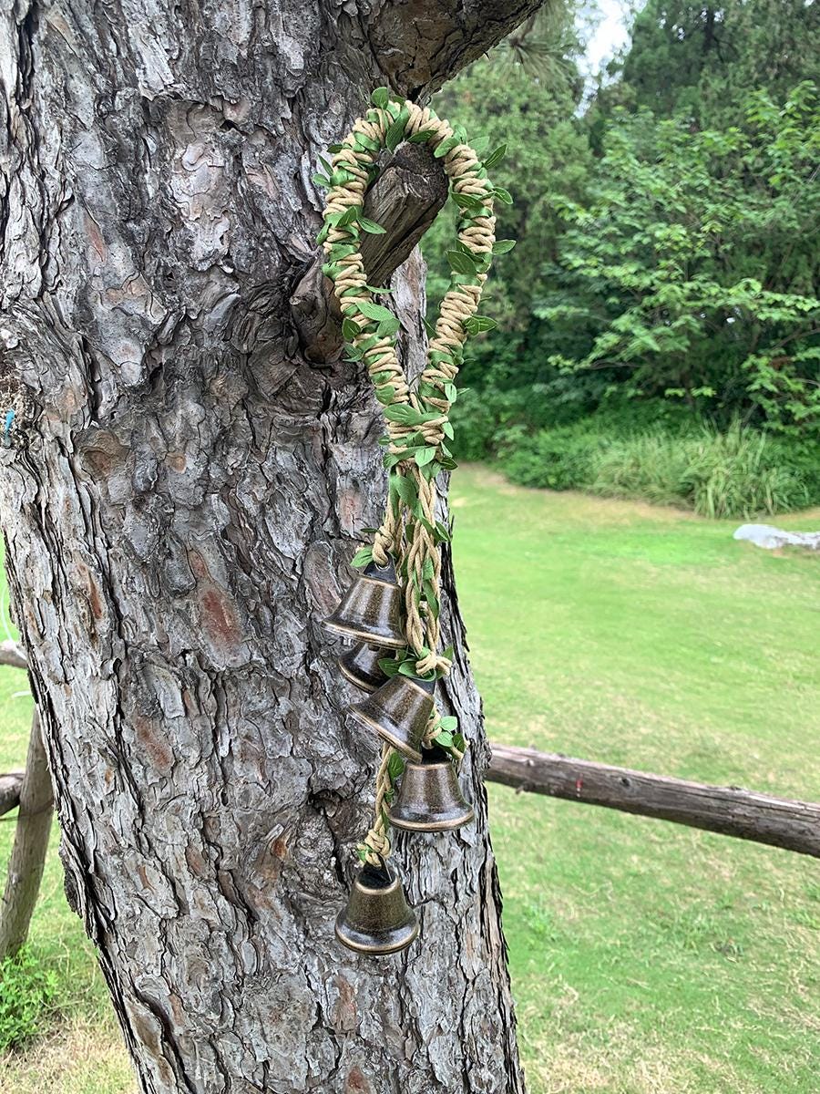 5 Brass Bells, Witch Bells, Door Bells, Spiritual Protection, Home Protection, Protection Charm, Altar Kitchen Supplies, Ward Gifts