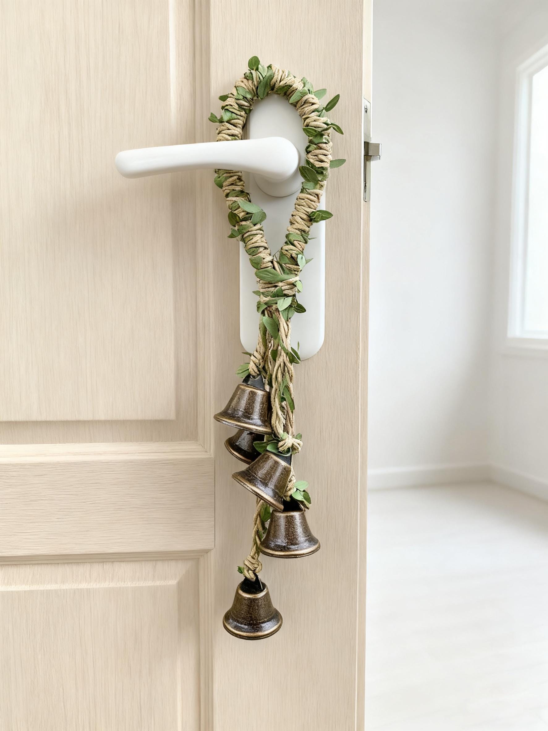 5 Brass Bells, Witch Bells, Door Bells, Spiritual Protection, Home Protection, Protection Charm, Altar Kitchen Supplies, Ward Gifts