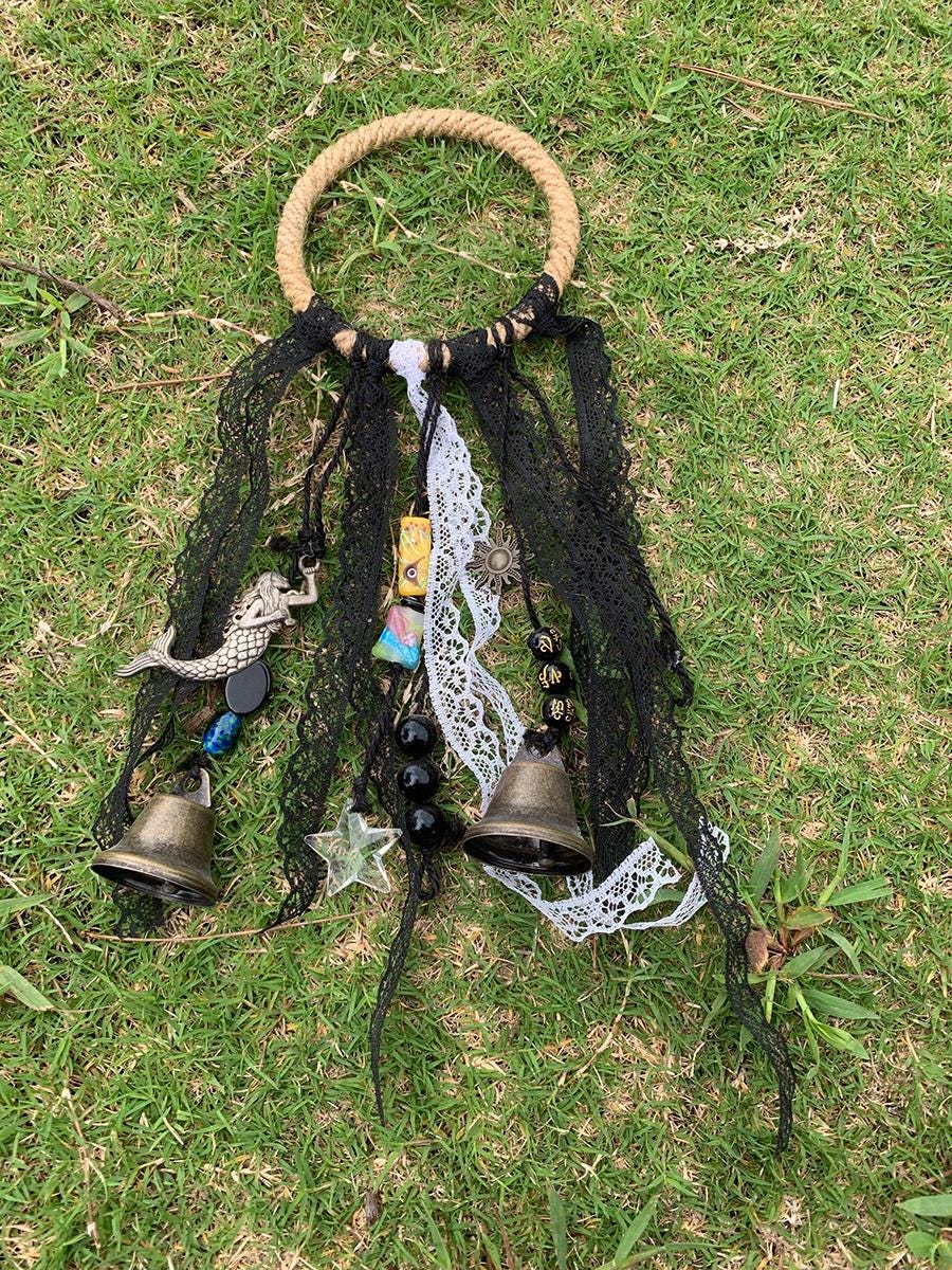 With Bells, Witch Bells for Protection, Wind Chime, Wicaan Decor, Witch Craft, Gifts for Patient