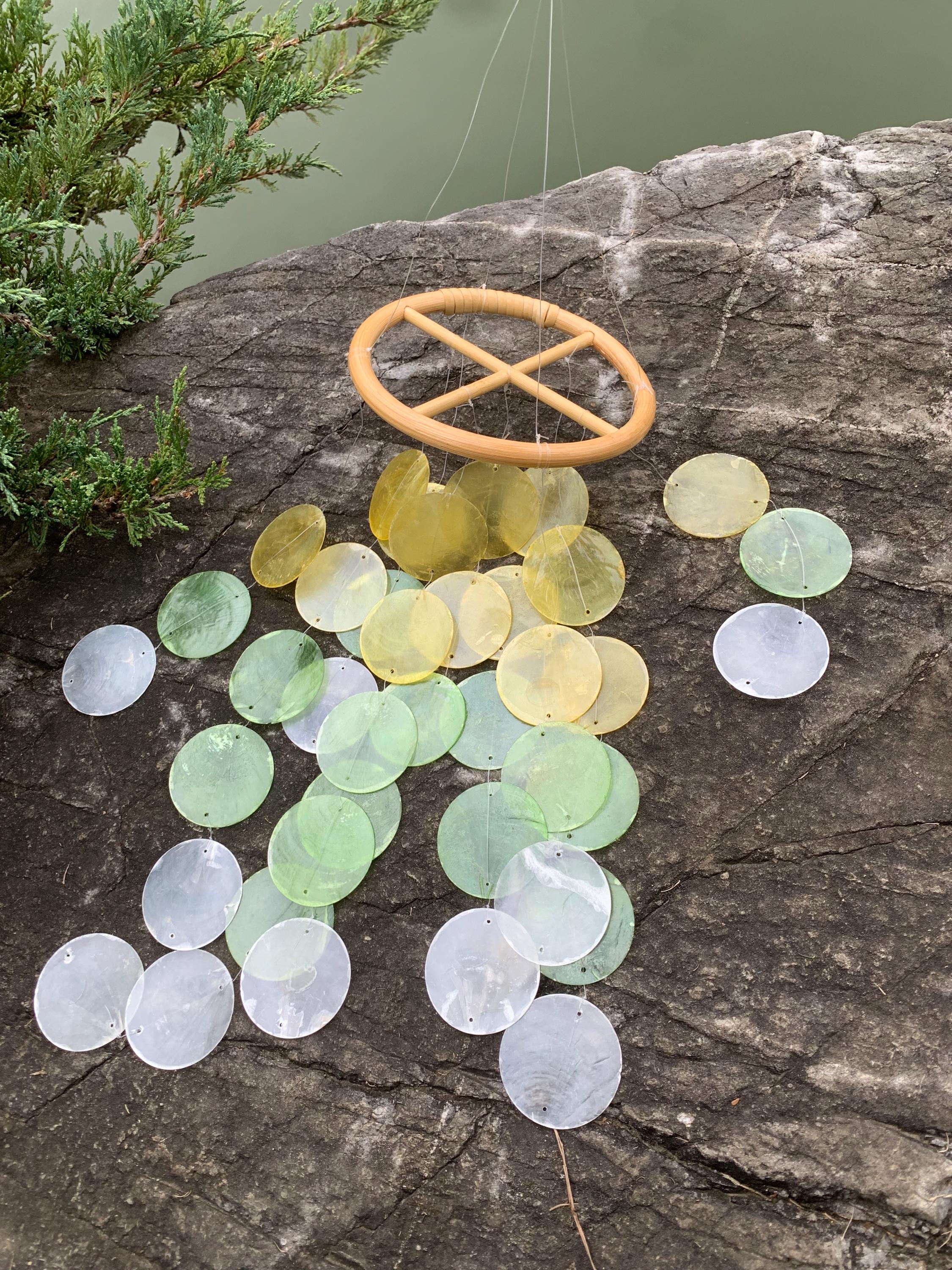 Handmade Seashell Wind Chime, Coastal Home Decor, Boho Wind Chime, Delicate Shell Wind Chime, Handmade Beach Decor, Gift for Sea Lovers