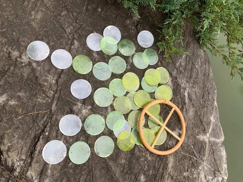 Handmade Seashell Wind Chime, Coastal Home Decor, Boho Wind Chime, Delicate Shell Wind Chime, Handmade Beach Decor, Gift for Sea Lovers