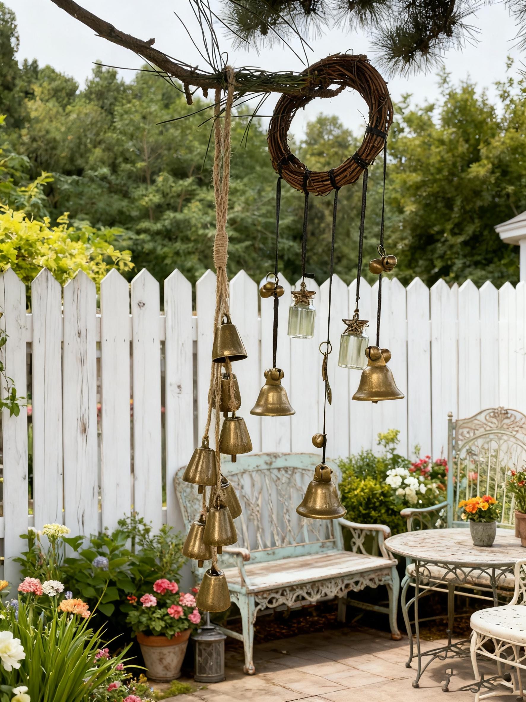 Set of 2 Witch Bells for Door Protection, Home Blessing Charm, Enchanted Witch Bells for Home Blessing, Handmade Witch Bells for Door Knob