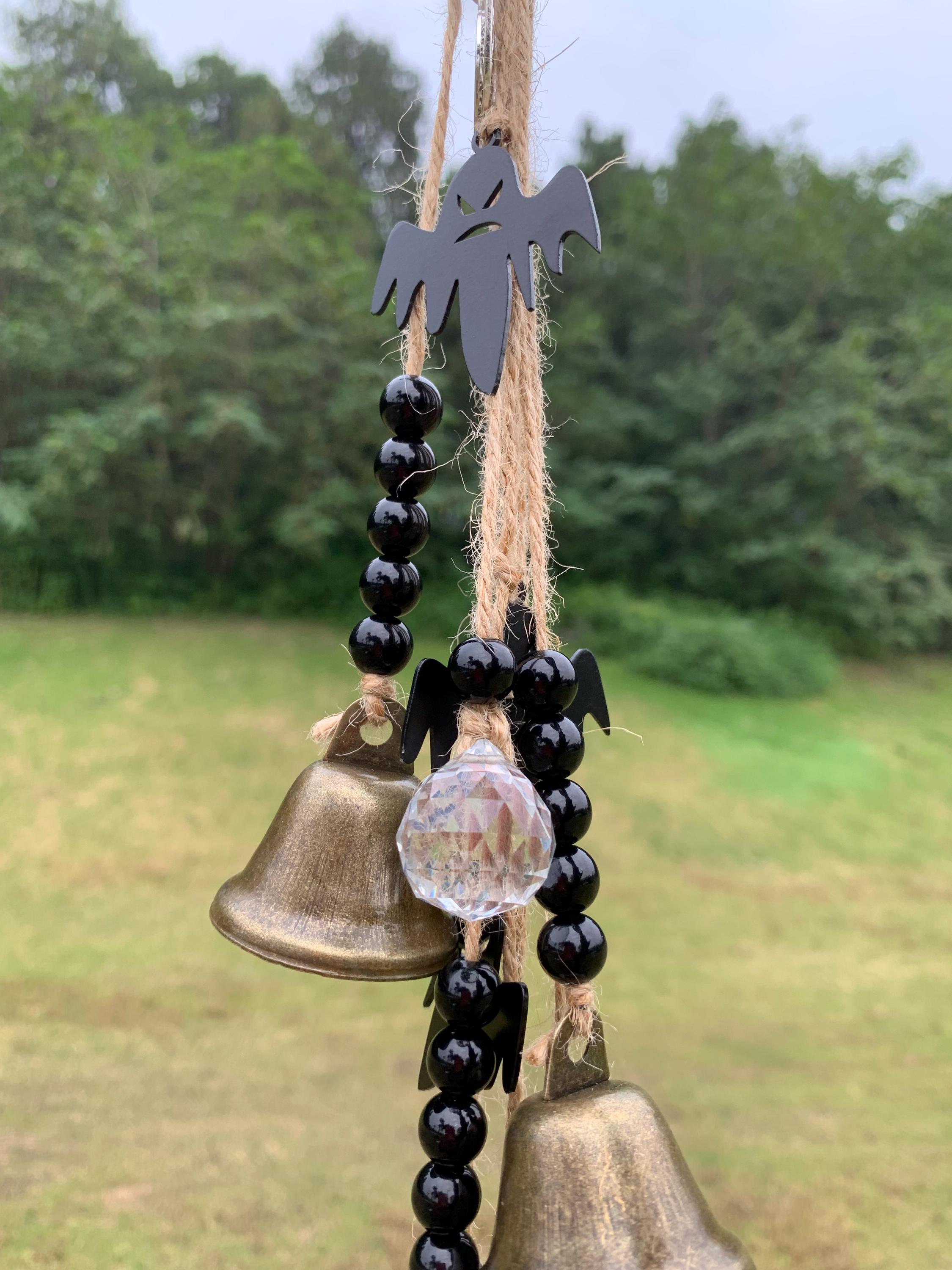 Handmade Hanging Witch Bells for Protection, Witch Bell for Home Blessing, Hanging Ward to Ward Off Negativity, Wiccan Supplies, Pagan Decor