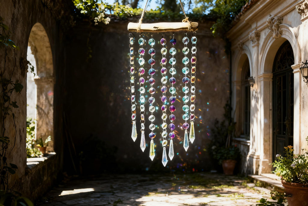 Rainbow Sun Catcher for Window, Handmade Wall Hanging, Crystal Prism Sun Catcher, Window Ornament,  Stained Glass Wall Art, New Home Gift