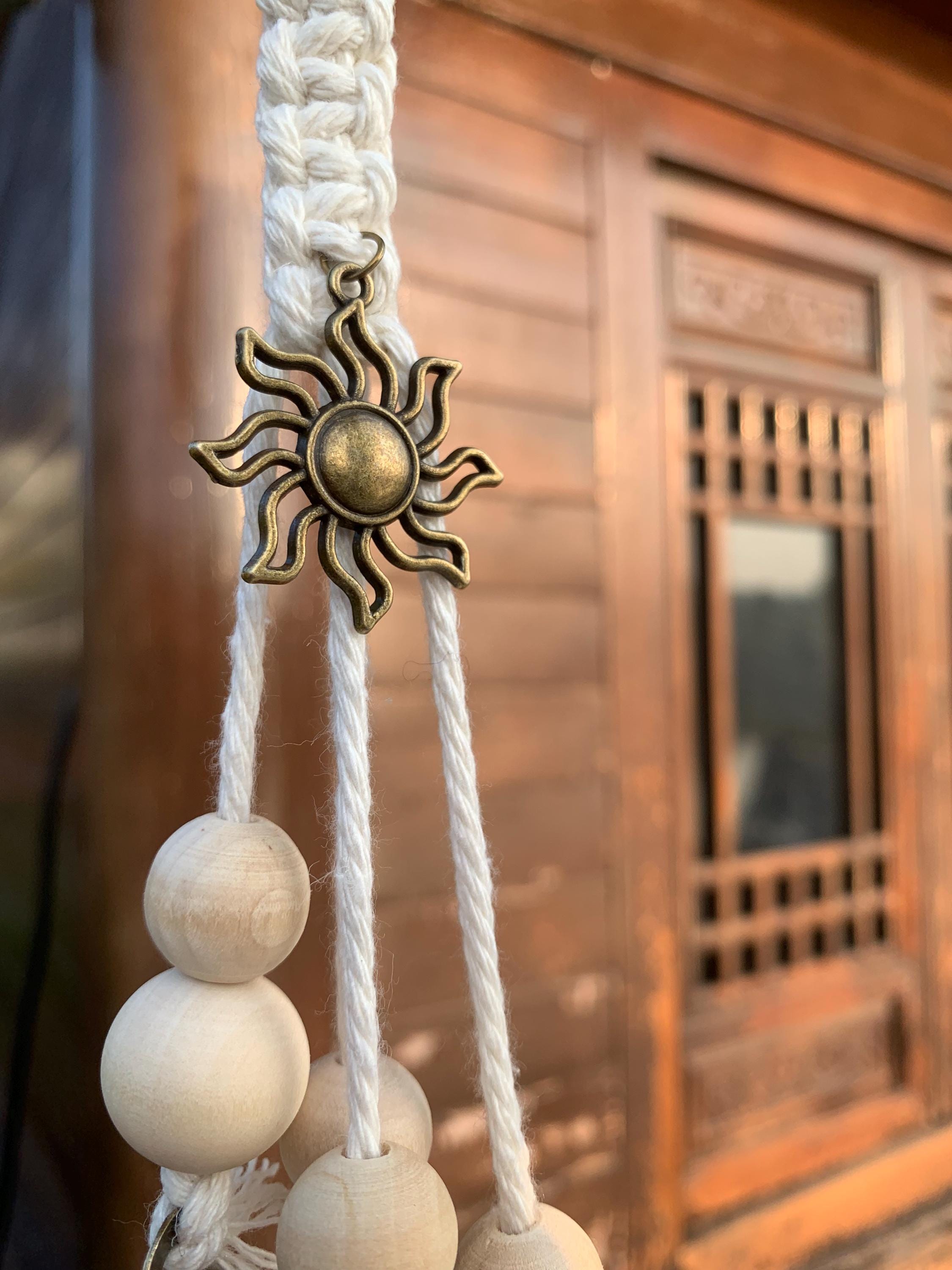 White Hanging Witch Bells for Door Protection, Wiccan Pagan Decor, Evil Ward & Negative Energy Shield, Handmade Folk Magic Charm, Wicca Gift