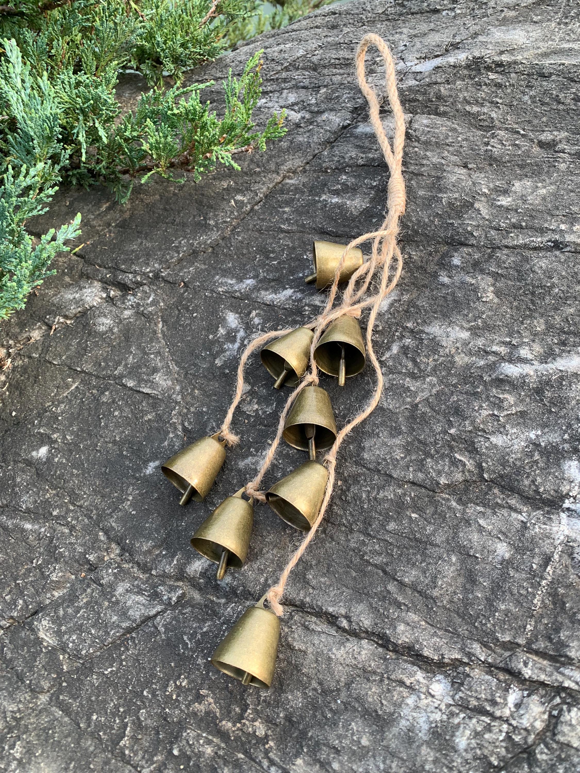 Witch Bells for Door Protection, Witch Bells for Door Protection, Ward Off Negative Energy,  Handmade Witch Bells, Vintage Bells for Temple