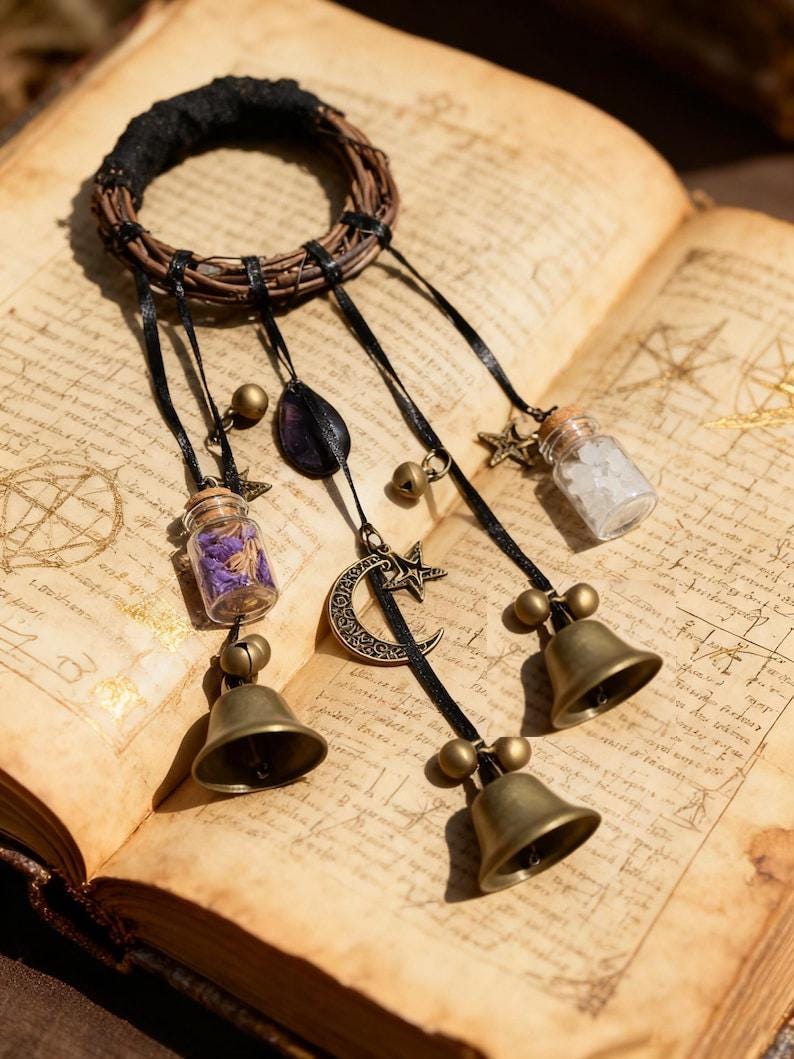 Bells For Door, Witch's Bells, Door Bells, Home Protection Bells, Ward Gifts, Witch Kitchen Supplies, Housewarming Gifts, Witchy Gifts