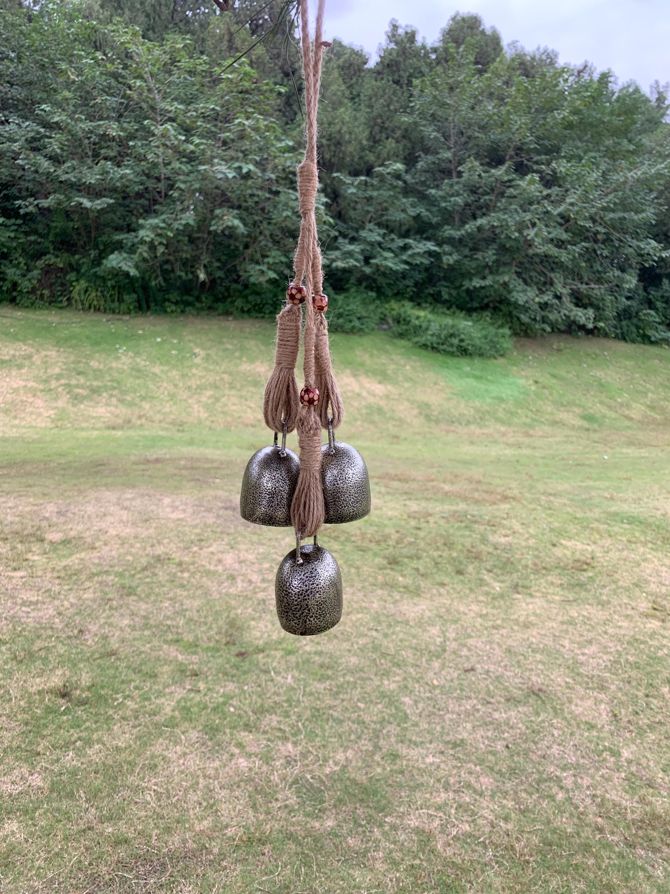 Decorative Hanging Door Bells, Vintage Rustic Farmhouse Door Bells,  Vintage Style Hanging Bells for Front Door, Positive Energy Charm