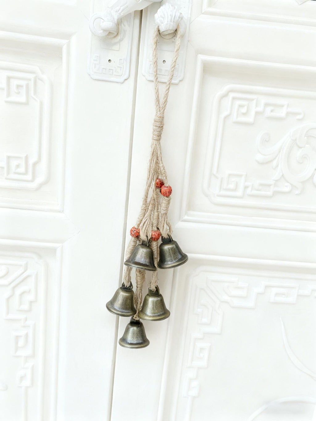 Handmade Protection Bells for Front Door, Hanging Ward Charm to Ward Off Negative Energy, Wiccan Supplies, Porch Protection Charm Decor