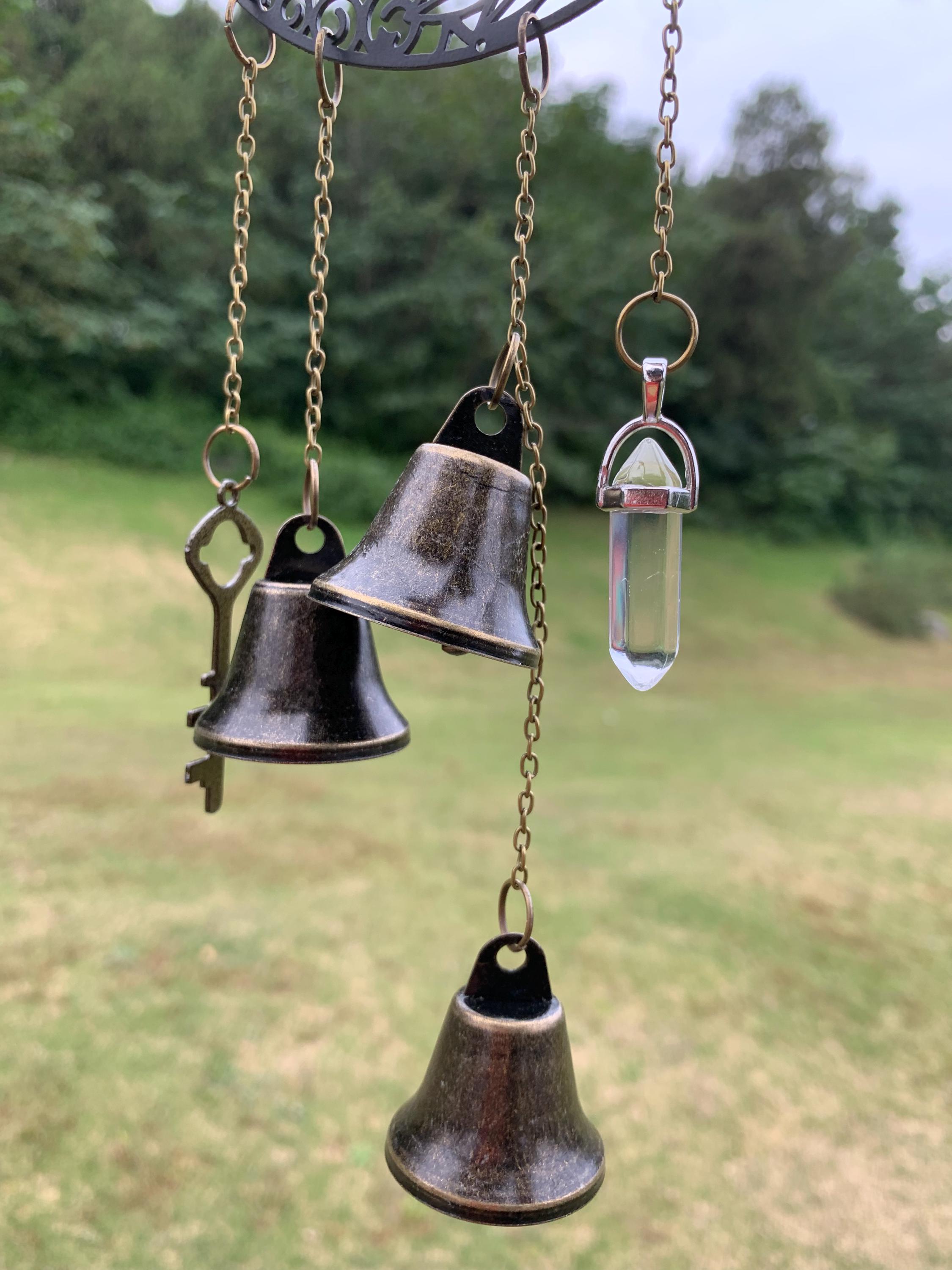 Personalized Name Beagle Witch Bells, Custom Dog Lover Protection Charm for Home & Porch, Witch Bells for Beagle Lovers, Gift for Dog Lovers