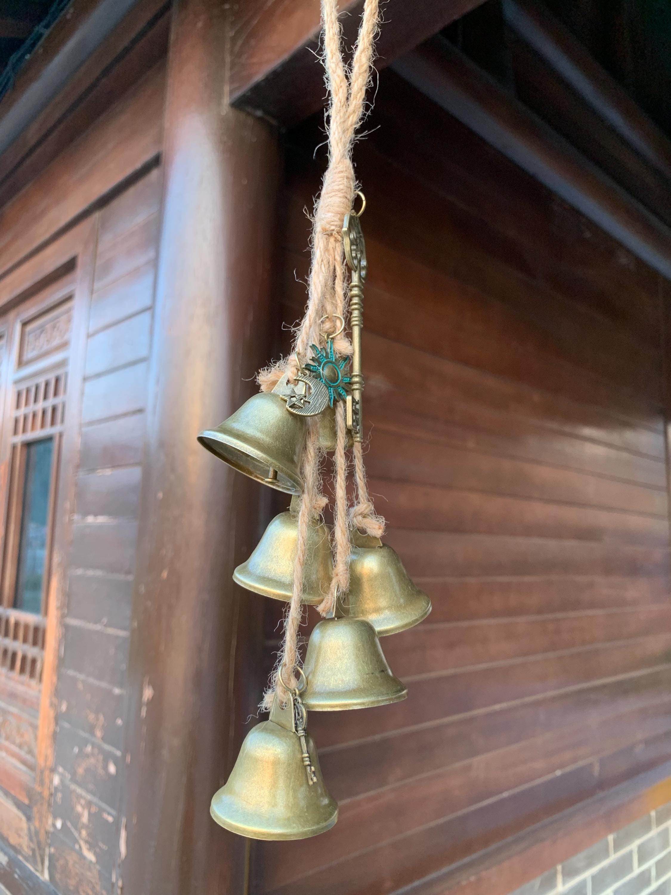 Handmade Witch Bells for Doorknob, Cottagecore Witchy Entryway Decor,