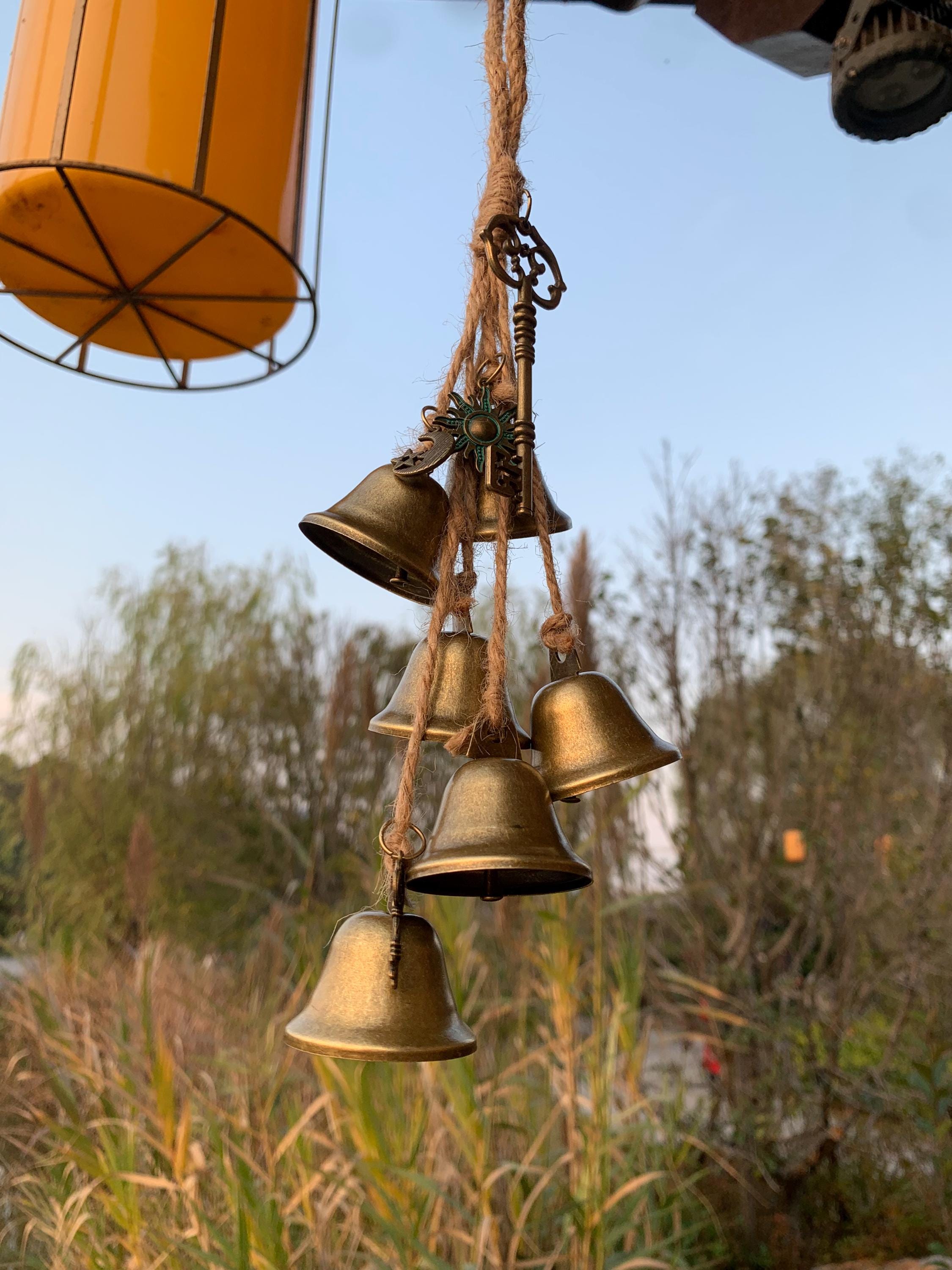 Handmade Witch Bells for Doorknob, Cottagecore Witchy Entryway Decor,