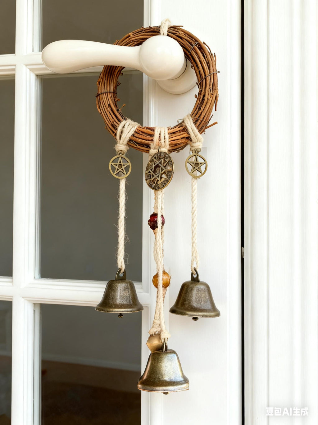 Witch Bells for Door Protection, Pagan Home Blessing,Negative Energy Cleansing, Spiritual Gift