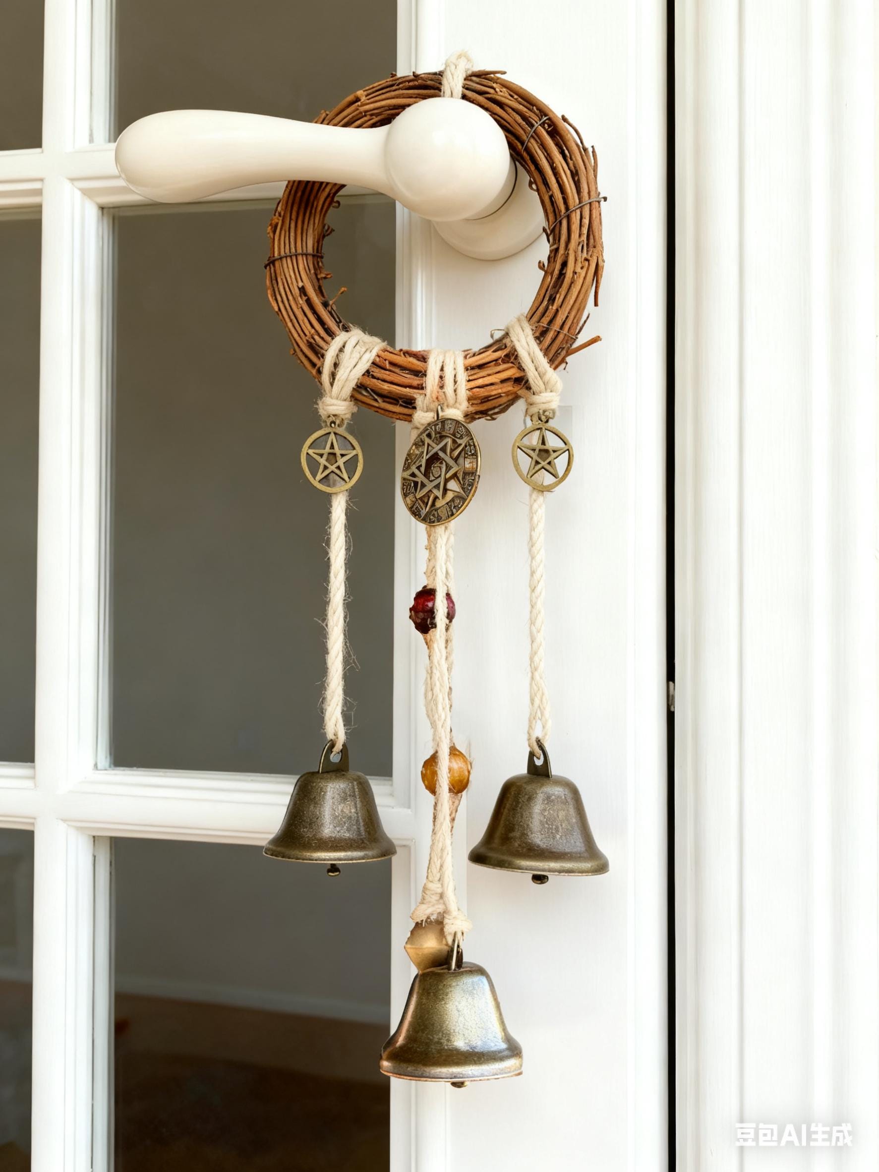 Witch Bells for Door Protection, Pagan Home Blessing,Negative Energy Cleansing, Spiritual Gift