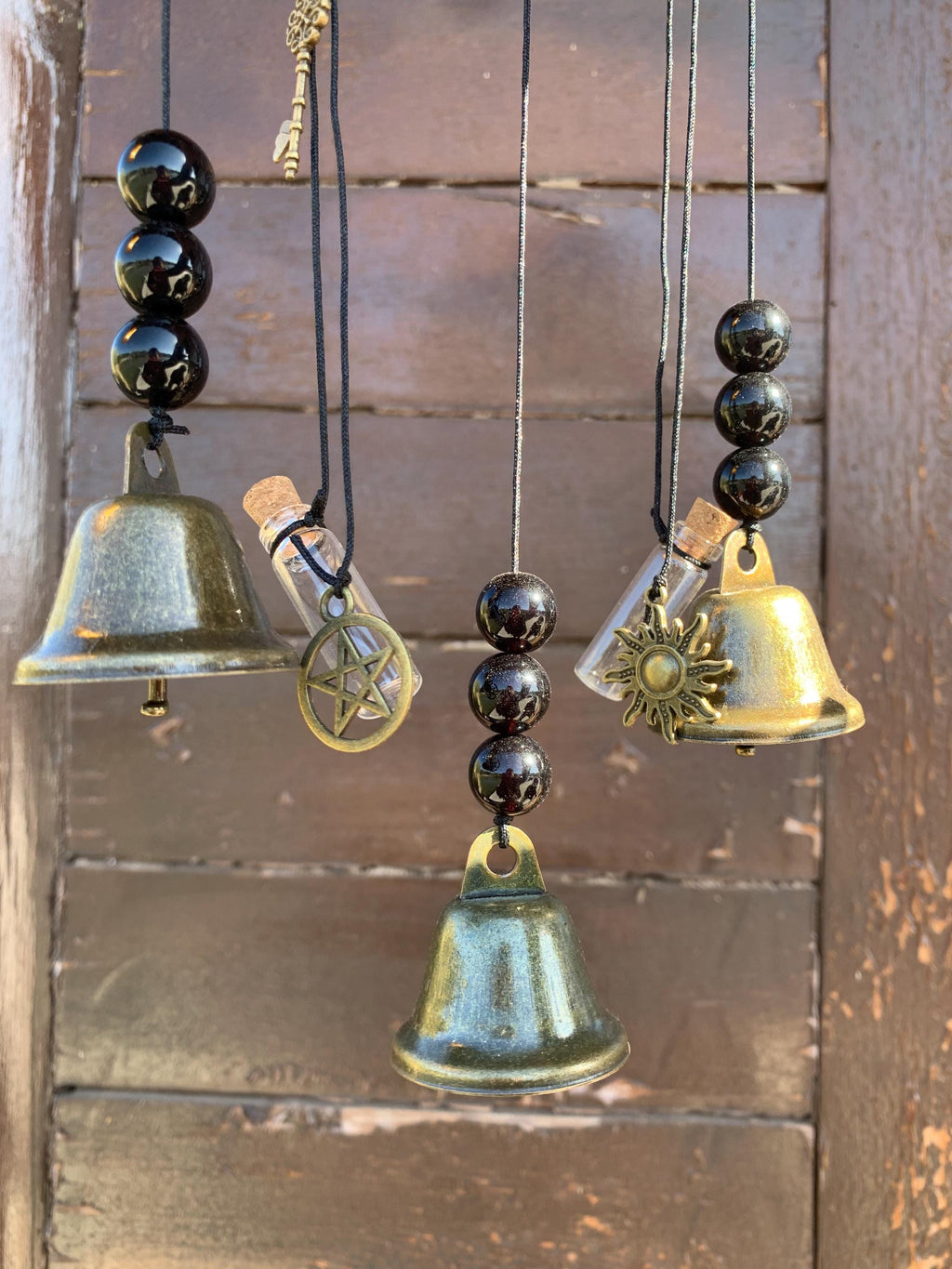 Witch Bells Door Knob Hanger,  Protection Charm, Wiccan Decor, Spiritual Gift