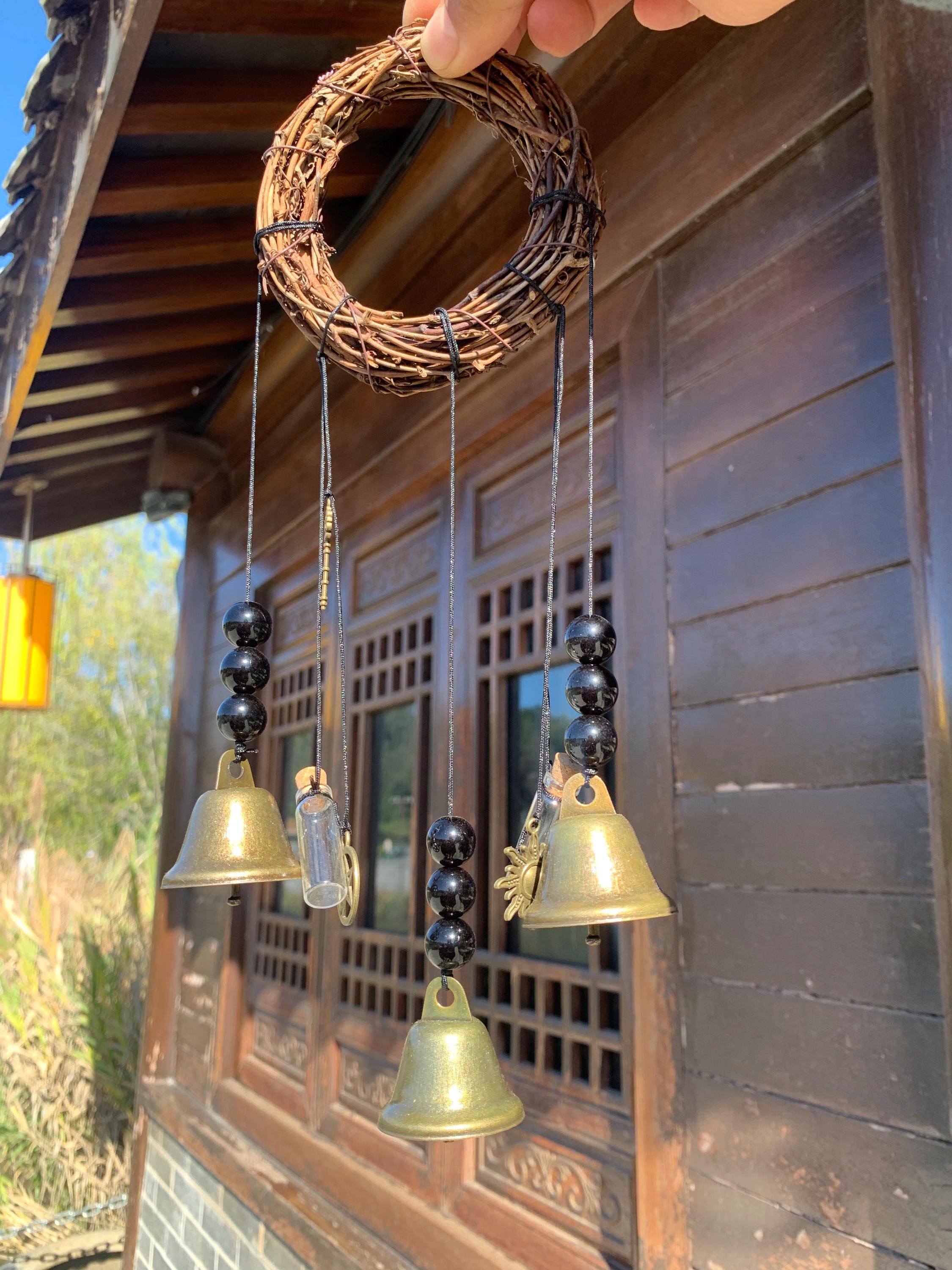Witch Bells Door Knob Hanger,  Protection Charm, Wiccan Decor, Spiritual Gift