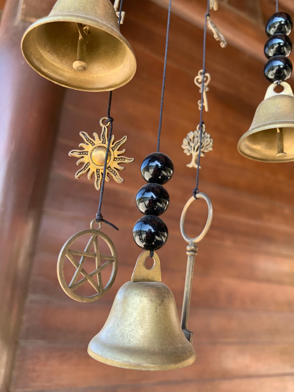 Handmade Witch Bells Door Knob Hanger, Folk Magic & Protection, Gift for Witch