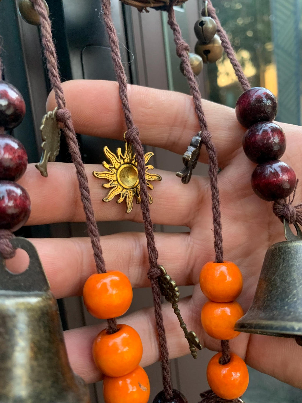 Wreath Witch Bells for Home Protection, Ward Off Negative Energy, Pagan Yule Gift