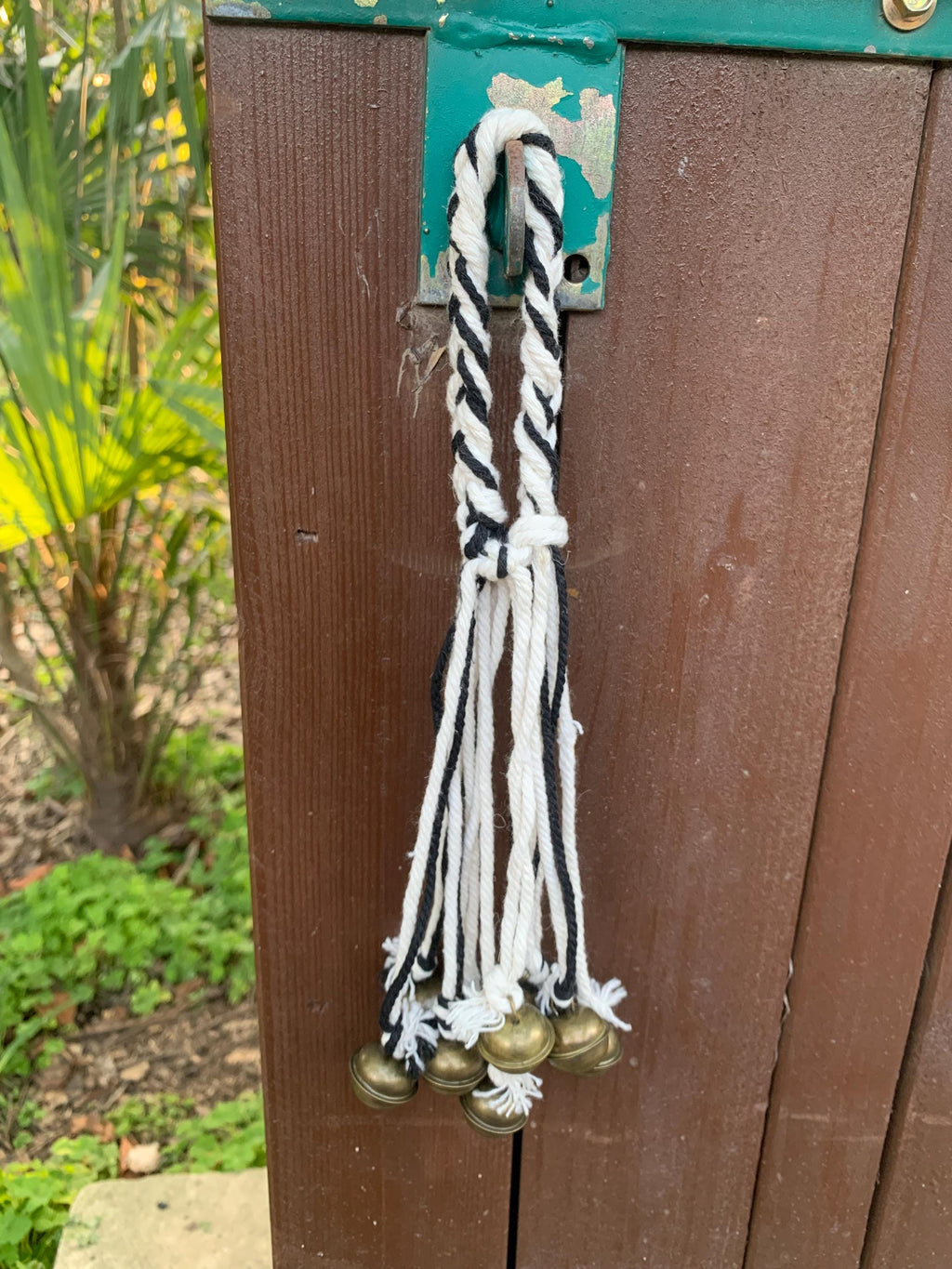 Hanging White and Black Witch Bells for Wreath, Hanging Magical Ornament, Witchy Occult Spiritual Decor