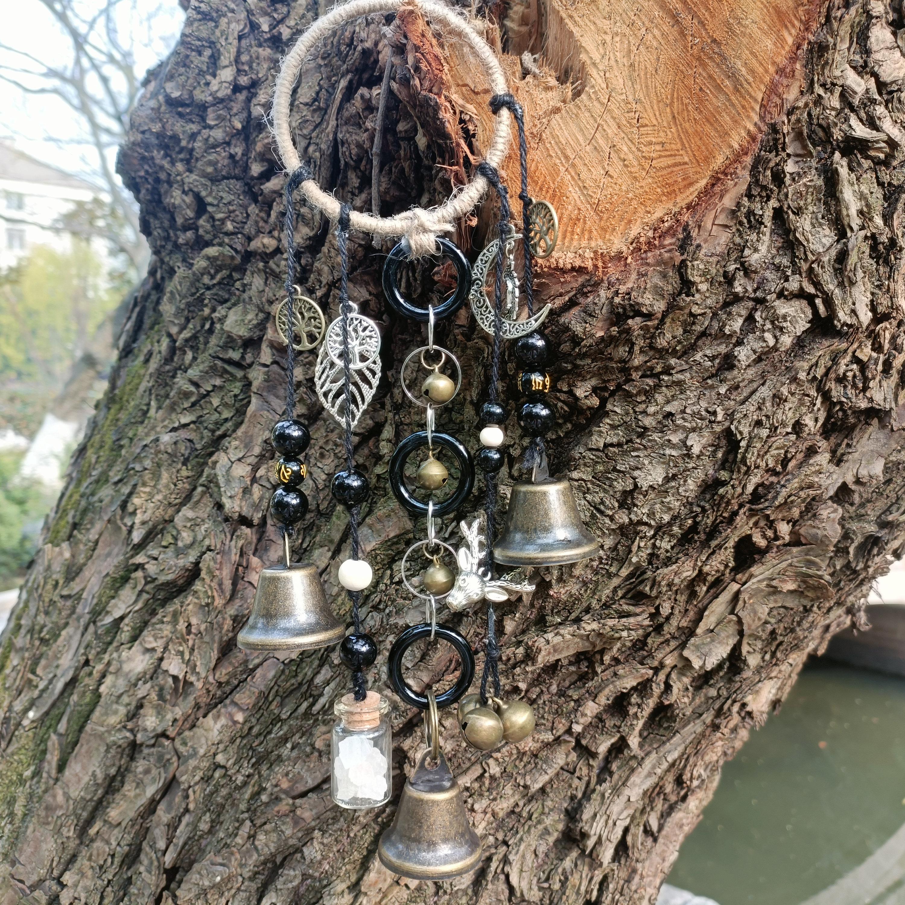 Brass Bells, Witch Bells and Wind Chimes, Hanging Witch Bells, Wicca A