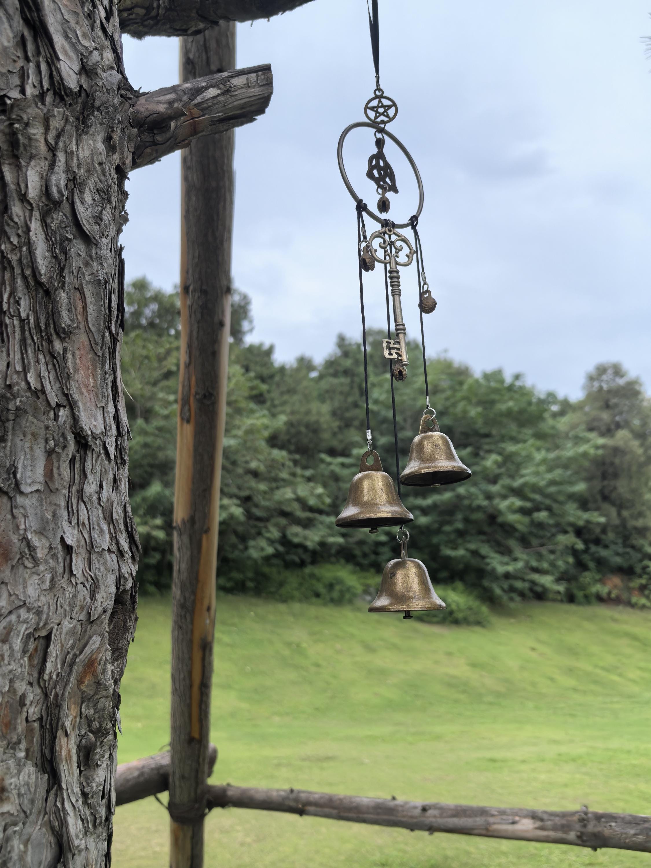 Enchanted Witch Bells, Hanging Witch Bells for Kitchen Door Knob, Hand