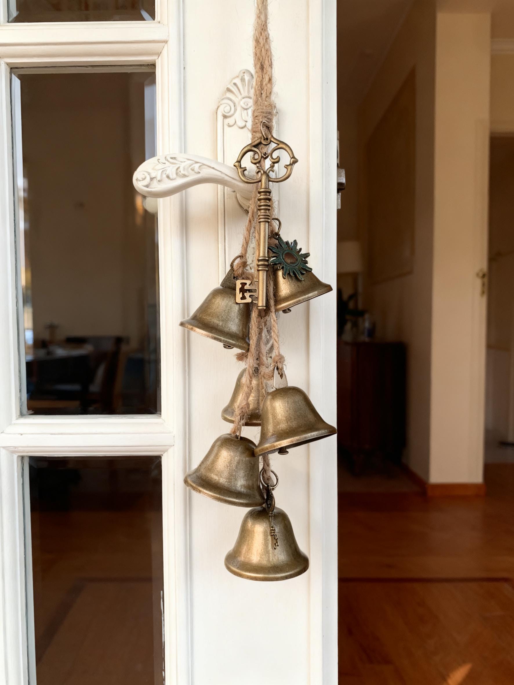 Handmade Witch Bells for Doorknob, Cottagecore Witchy Entryway Decor, A Unique and Thoughtful Gift