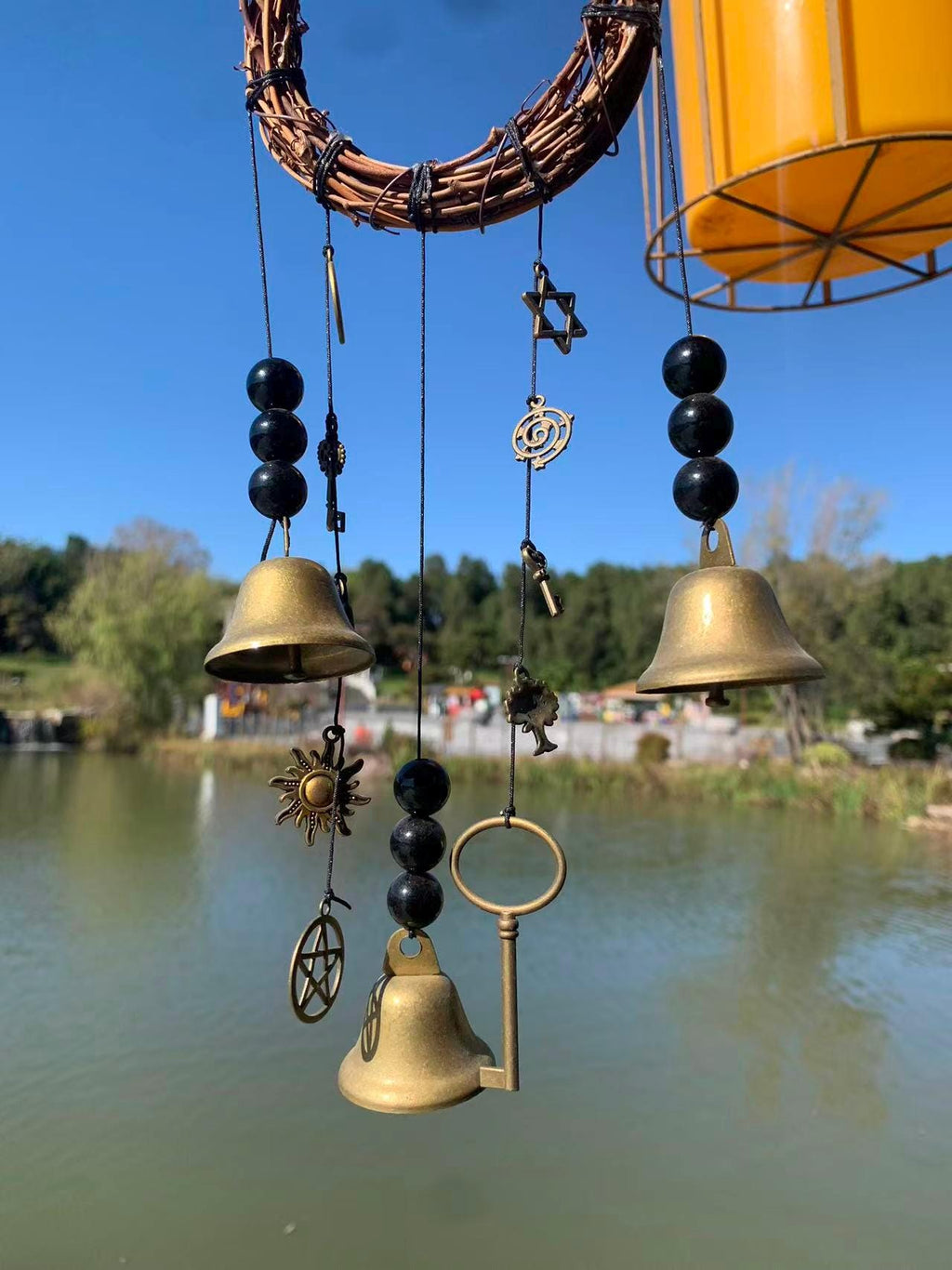 Handmade Witch Bells Door Knob Hanger, Folk Magic & Protection, Gift for Witch