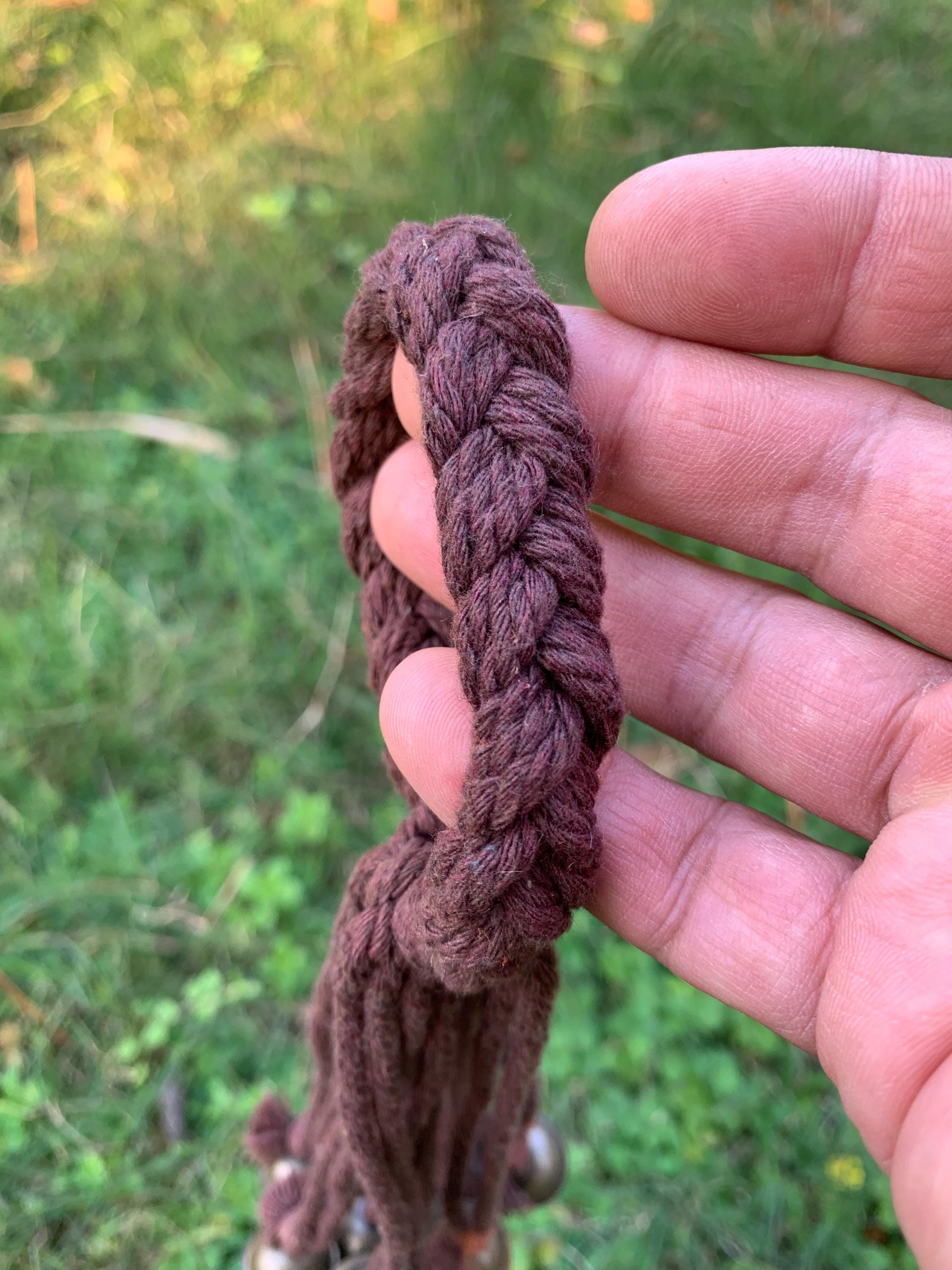 Brown Hanging Witch Bells for Door Protection,  Ward Off Negativity, Witchcraft Supplies & Gothic Home Decor