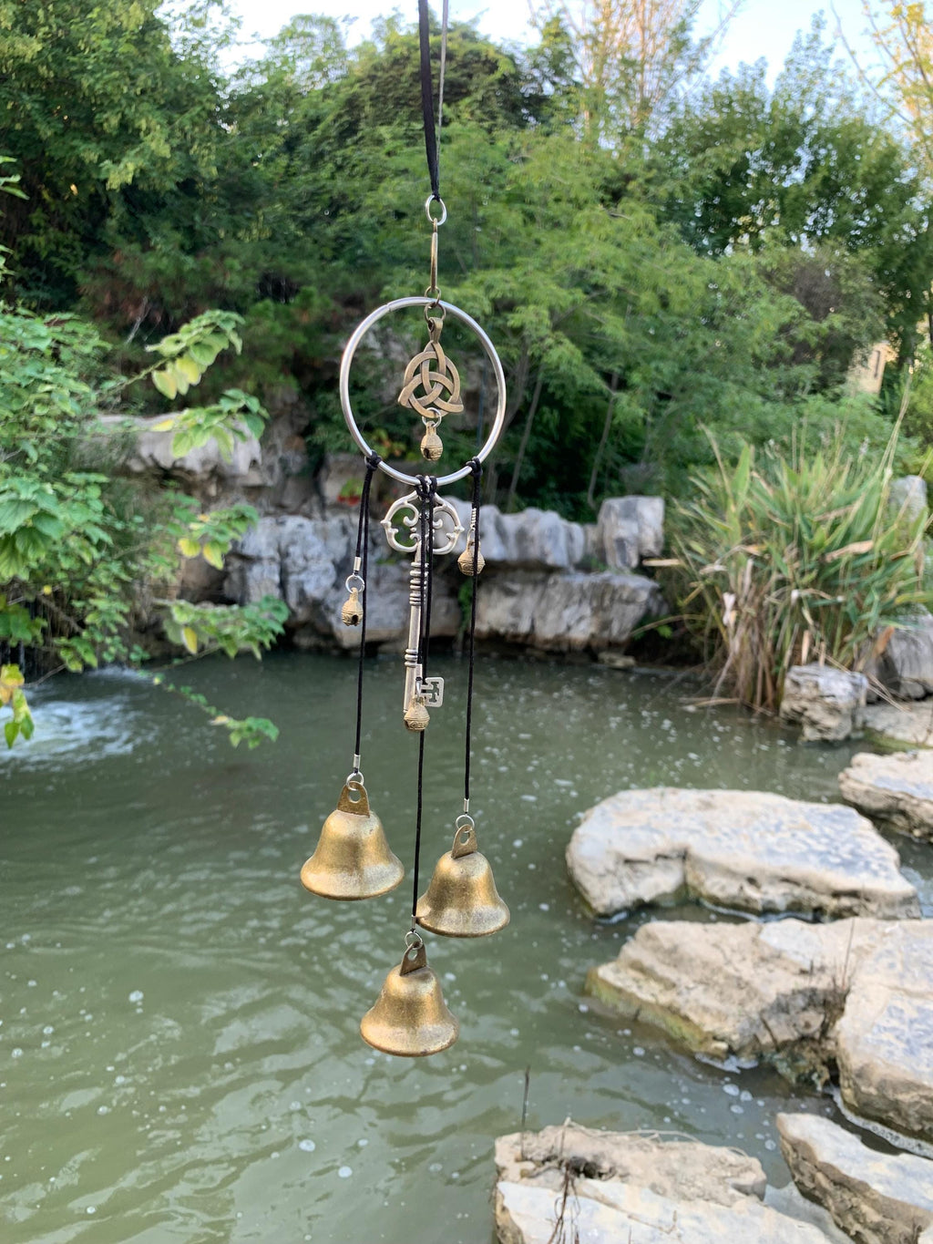 Enchanted Witch Bells, Hanging Witch Bells for Kitchen Door Knob, Hand