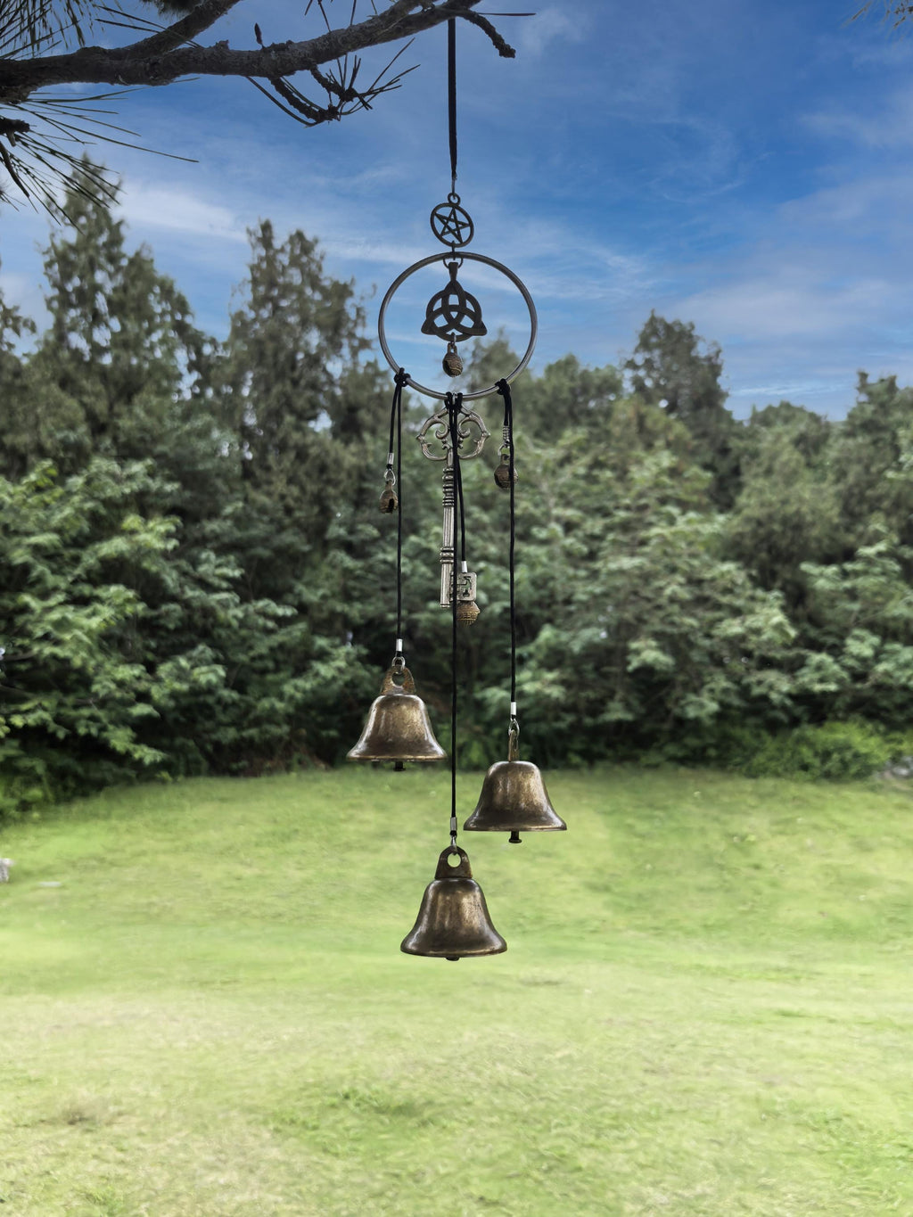 Enchanted Witch Bells, Hanging Witch Bells for Kitchen Door Knob, Hand