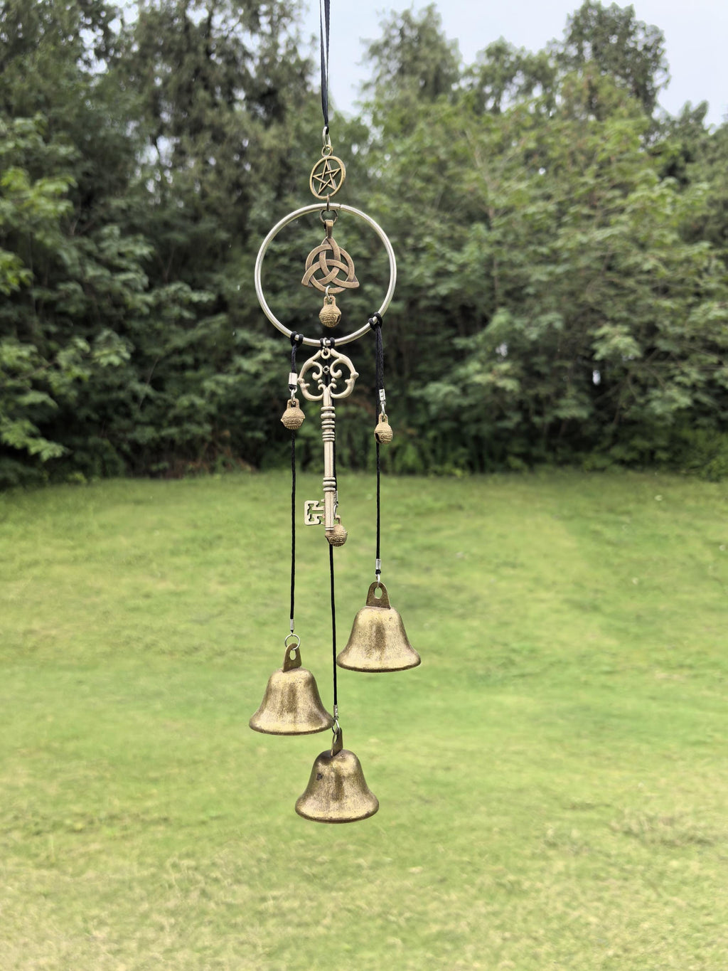 Enchanted Witch Bells, Hanging Witch Bells for Kitchen Door Knob, Hand
